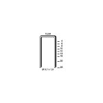 10 000 agrafes galvanises a - 04 - 12, 84 x 4 x d. 0, 7 x 1 mm - 6a - 041 - alsafix