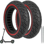10 * 2, 5 pneus pleins pour ninebot max g30d ii trottinette electrique 60 / 70 - 6, 5 pneus solides pour ...