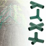 10 / 20pcs jardinage connecteurs d'angle 3 / 4way t� en plastique plante piquets cl�ture commune cadre ...