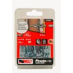 10 chevilles métalliques à expansion 8e + vis m6 molly 10 chevilles métalliques à expansion 8e + vis m6 molly