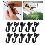 10 clips de camping en plein air, caravane, intrieur, tente, poteau, crochet, lanterne, lampe, porte ...