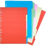 10 feuilles intercalaires a4, pour classeur a4 11 anneaux, couleur sparateurs a4 planificateur, intercalaire ...