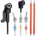 10 pcs foret  angle droit d'extension kit, tige d'extension  tige hexagonale 1 / 4, perceuse 105 renvoi ...
