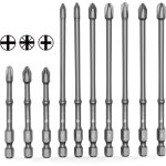 10 pièces embouts de vissage tournevis magnétiques, longueur embouts de torx tournevis longs 110 mm / ... 10 pièces embouts de vissage tournevis magnétiques, longueur embouts de torx tournevis longs 110 mm / ...
