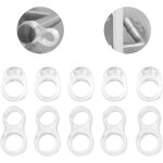 10 pices rutilisables caoutchouc protge poigne porte, bute pour porte murale en pvc transparent ...