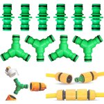 10 raccord tuyau d'arrosage, tee raccord de tuyau connecteur, raccordement de deux tuyaux, raccord y ... 10 raccord tuyau d'arrosage, tee raccord de tuyau connecteur, raccordement de deux tuyaux, raccord y ...