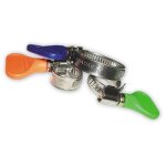 10 x colliers de serrage en acier inoxydable colliers 20 - 35 mm papillon pas besoin de tournevis