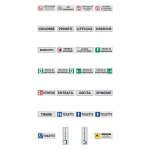 10 x etiquette de signalisation de toilettes pour hommes / femmes