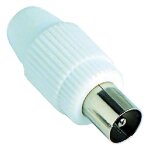 10 x fiche tv coaxiale droite mm 9, 5