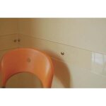 10 x polystyrene transparent 80x12 cm avec trous tampon de chaise en verre synthetique