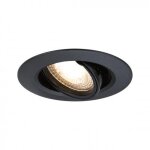 10 x spot nu orientable � encastrer gu10 - dimmable - noir paulmann