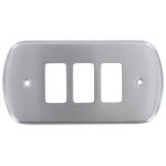 10 xcouvercle de commutateur sat chrome aurora. mis. c