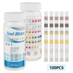 100 bandelettes de test pour l'eau de piscine - testeur 6 en 1 de ph, chlore, alcalinit et duret pour ...