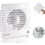 100 mm timer, ventilateur, extracteur d'air avec clapet anti - retour + moustiquaire intgr, 7 w, db(a) ...