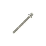 100 pattes vis mtaux avec collerette, zingu blanc - m7 x 150 mm - m5 x 60 mm