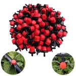 100 pcs goutteur irrigation r��glable, t��te de gicleurs d'irrigation irrigation drippers goutte ? goutte ...