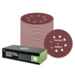 100 pices disques de ponage 8 trous 125mm ponceuse excentrique orbitales alatoires cloisons sches ...