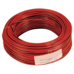 100 xcable electrique hi - fi rouge - noir 2x0, 50