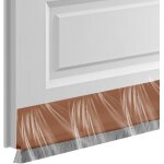 100cm isolation phonique porte, joint brosse autocollant dcoup avec 1 chiffon de couleur alatoire ...