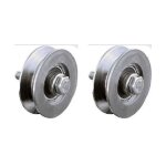 100mm v - groove wheel with 1 ball bearing - set of 2