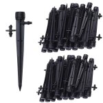 100pcs micro - asperseur d'irrigation goutte  goutte, 360 degrs 8 trous d'eau flux irrigation emetteurs ...