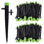 100pcs micro - asperseur d'irrigation goutte  goutte, 360 degrs 8 trous d'eau flux irrigation emetteurs ...