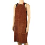 100x70cm soudeur tablier vtement protection thermique cuir soudage soudure brun  trois coutures