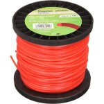 107666 fil d�broussailleuse nylon carr� - rouge - 2. 4 mm x 100 m