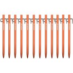 12 pack tent pegs, heavy duty metal anti - rust ground pegs, 20cm rectangular sand stakes for camping, ...