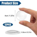 12 pièces 4 cm butee de porte adhesive, transparent butée de porte murale, arret de porte pour murs, ... 12 pièces 4 cm butee de porte adhesive, transparent butée de porte murale, arret de porte pour murs, ...