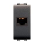 12 xlife art. 4084 prise telephonique fiche rj11 6 / 4 noire