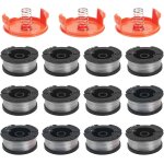 12pcs bobine de rechange de tondeuse  gazon en nylon pour coupe - bordure bobine de fil debroussailleuse ...