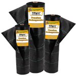 136 m tissu de sol, b�che anti - mauvaises herbes, b�che de paillage 100 g, 2 m de large, noir
