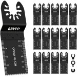 14pcs lame outil multifonction, lame de scie oscillante, 34mm outil multifonction lame de scie universelle ...