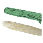 15 x raphia synthetique en sections gr. environ 200 - couleur verte