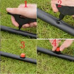 150pcs goutteurs irrigation r�glable + tee - joints + piquet de support pour tube d'�gouttement kit syst�me ...