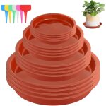 16 pi�ces coupelle pot de fleur soucoupe pot fleur plastique soucoupes pots de fleurs avec 18 etiquettes ...