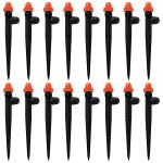 16 pices goutteur irrigation rglable pour tube 4 / 7 mm, micro asperseur goutte  goutte avec connecteur ...