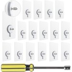 16pcs vis adhésives détachables transparent avec tournevis à douille, clous de suspension auto - adhésifs ... 16pcs vis adhésives détachables transparent avec tournevis à douille, clous de suspension auto - adhésifs ...