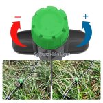 18 pices goutteurs rglables  360 degrs, 8 - trou emetteurs goutte  goutte rglables avec verrou ...