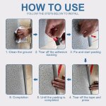 1m seuil de porte adhesif barre de seuil de porte de sol en pvc barre de seuil adhesive profil de transition ...