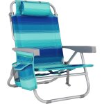 1pc chaise de plage portable avec dossier inclinable, chaise camping, si�ge d'ext�rieur pliable, transat ...