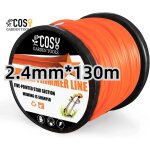 2. 4mm x 130m dbroussailleuse corde tranchante tondeuse  gazon pentagramme nylon tondeuse ligne tondeuse ...