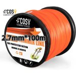 2. 4mm x 130m dbroussailleuse corde tranchante tondeuse  gazon pentagramme nylon tondeuse ligne tondeuse ...