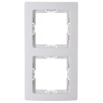 2 cadres / couvre - prises paris blanc (import allemagne)