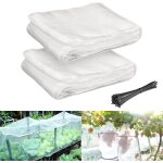 2 filets anti insecte, 2. 5 m x 5 m filet de protection jardin, filet anti insectes potager, filet anti ...