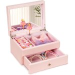 2 niveaux boîte a bijoux musicale fille, boite a bijoux enfant en bois avec ballerine rotative, boite ... 2 niveaux boîte a bijoux musicale fille, boite a bijoux enfant en bois avec ballerine rotative, boite ...