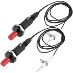 2 pcs boutons d'allumage pizo en plastique allumages pizo electriques briquets  bouton - poussoir ...