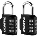 2 pcs cadenas code 4 chiffres, cadenas casier alliage de zinc cadenas a combinaison cadenas de scurit ...