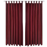2 pcs rideau ã passant micro satin bordeaux 140 x 225 cm 2 pcs rideau ã passant micro satin bordeaux 140 x 225 cm